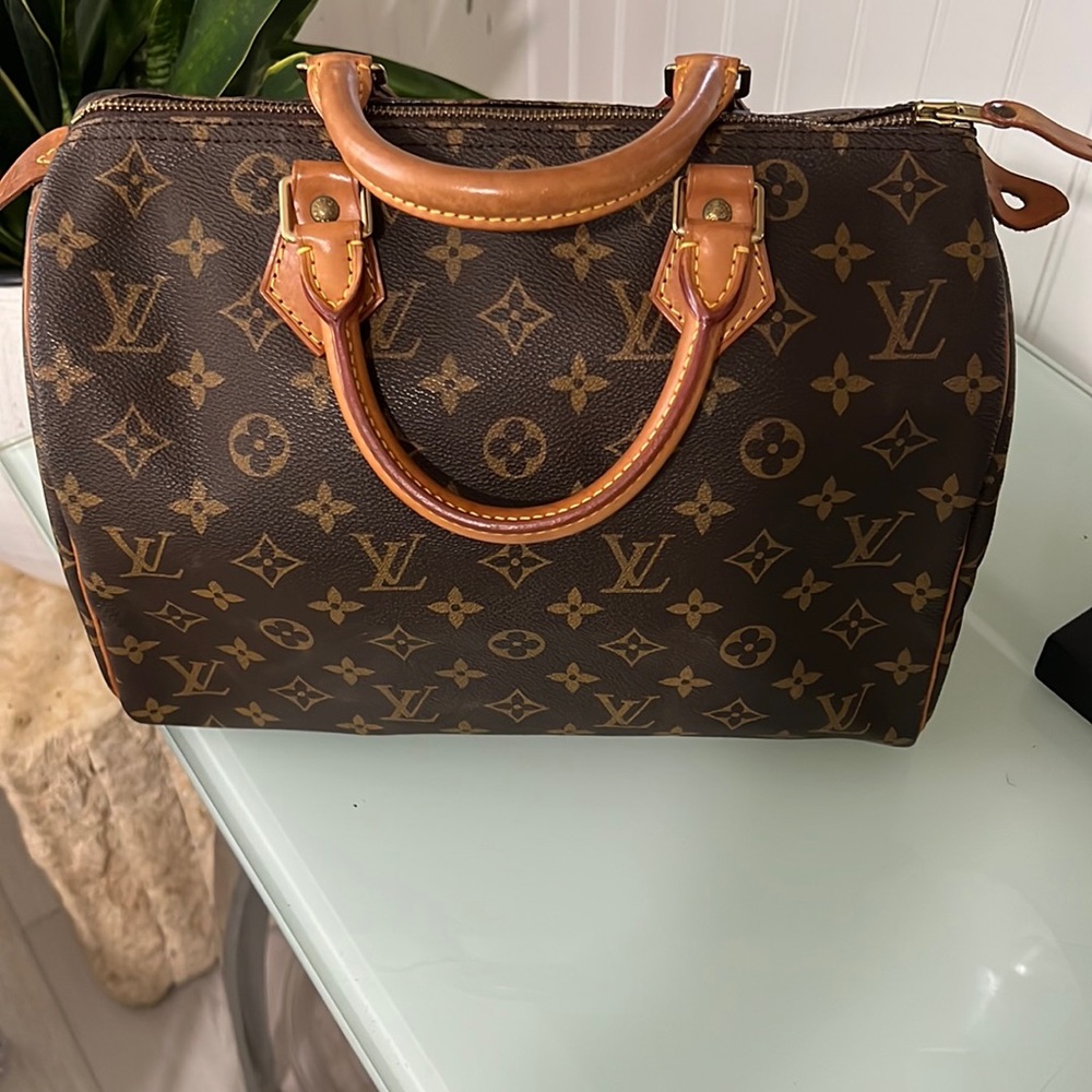 Authentic Louis Vuitton Monogram Speedy 30 Hand Boston Bag  travel hand bag